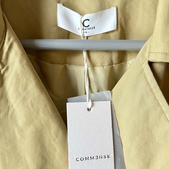 Commence // Buttery Mustard Trench Coat Size S - Picture 3 of 9